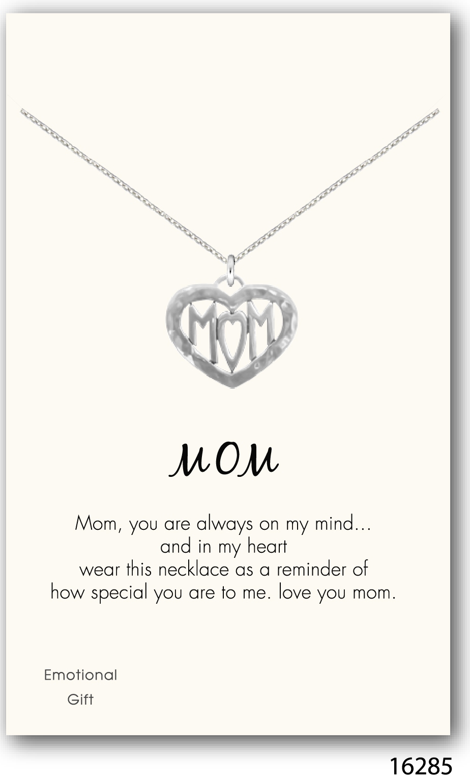 Mom silver pendant